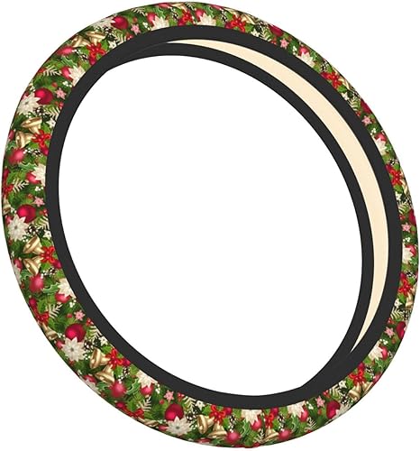 Miniatura 82 de Funda universal para volante de Navidad de 15 pulgadas, accesorios de automóvil, protector para mujeres y hombres Navidad 08,Navidad 01,Navidad