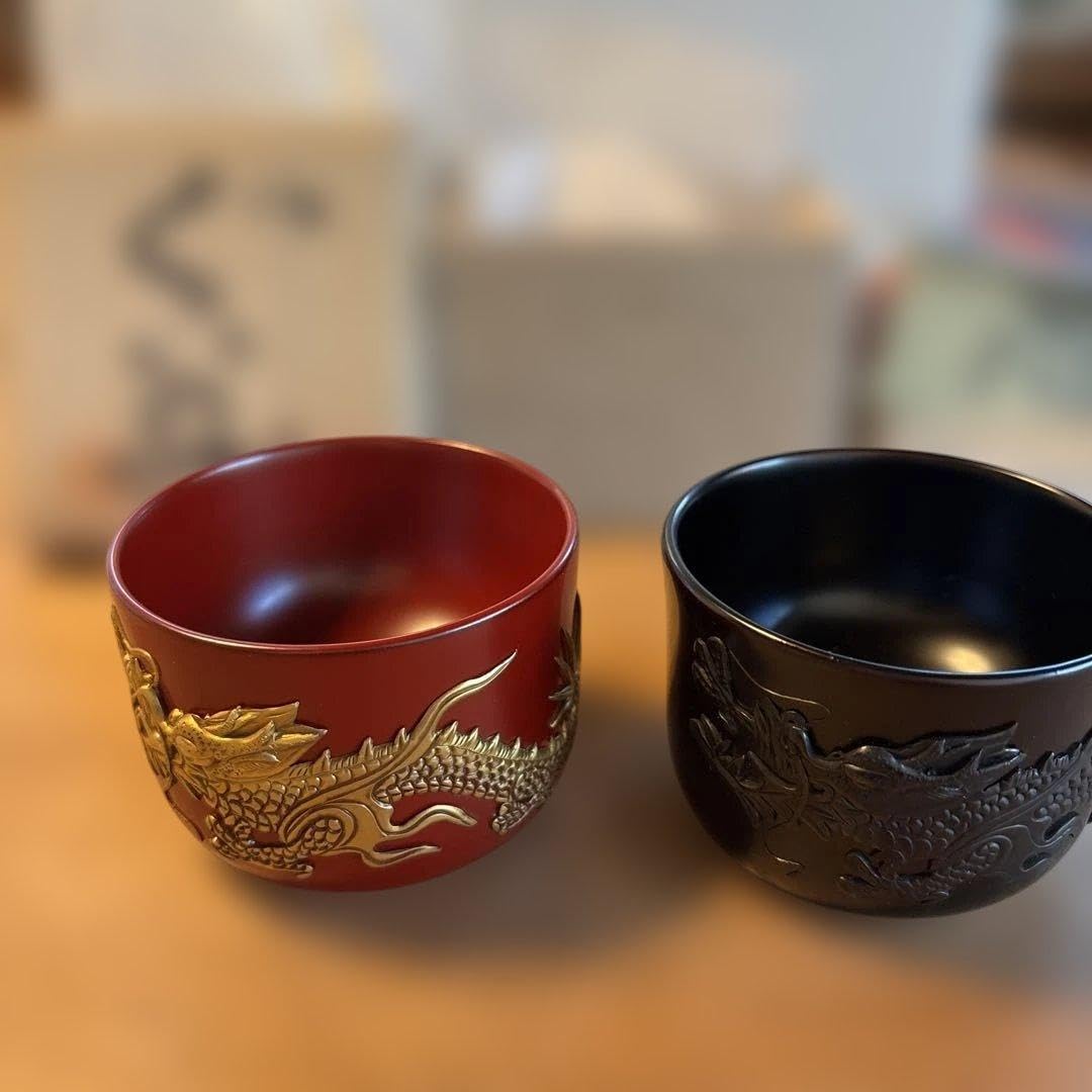 お値下げしました！角萬漆器　ぐいのみ 龍　2個セット Amazon.co.jp: 角萬漆器 ぐいのみ 龍 2個セット : ホーム＆キッチン