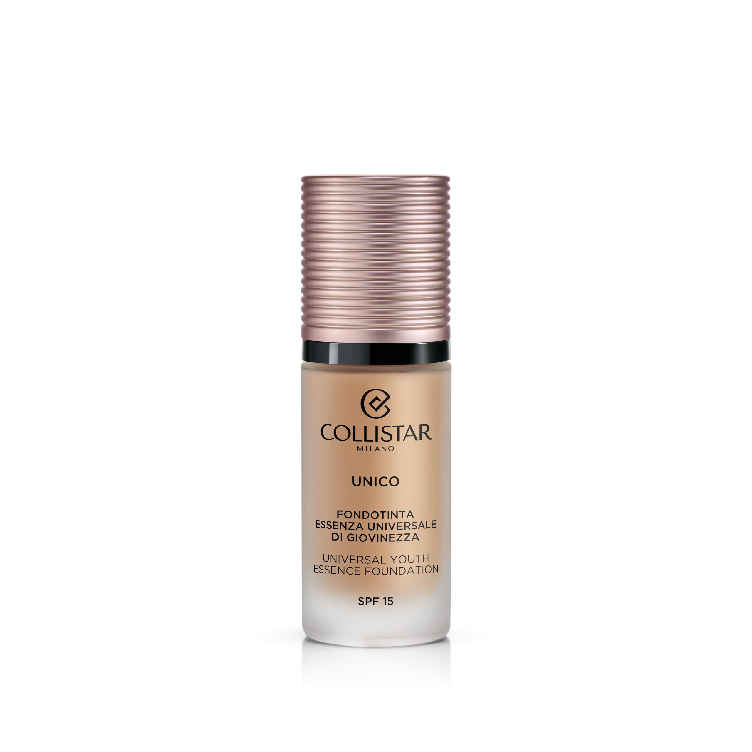 Collistar Fondotinta Unico SPF 1 N. 4R Nudo Rosato, azione anti-età, texture fluida e coprenza modulabile, per tutti i tipi di pelle anche quelle sensibili, 30 ml