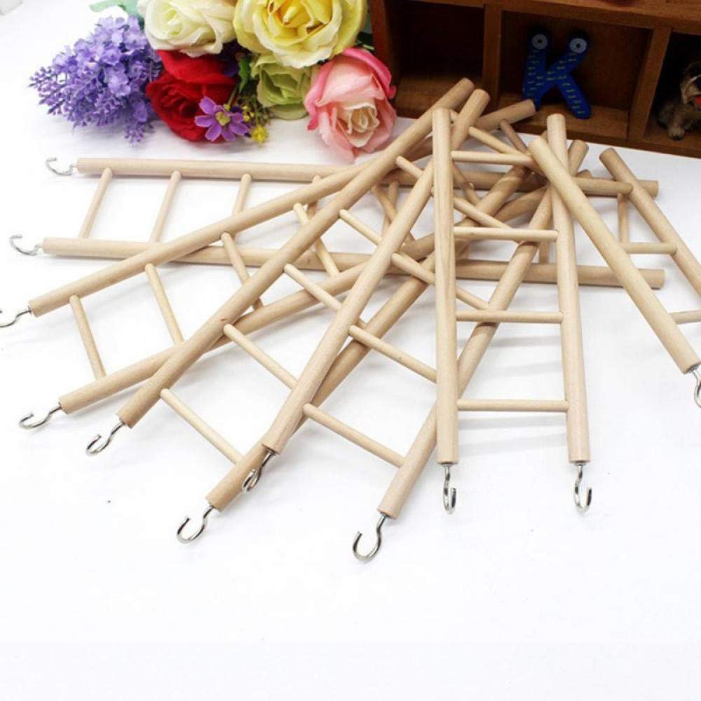 Vogelschaukeln 6St Set Vogelspielzeug Holzleitern Schaukelkratzer Barsch Klettertreppe Vogelkäfig Papagei Haustier Spielzeug Zubehör 1Set