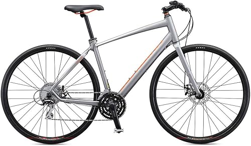 Miniatura 7 de Schwinn Vantage bicicleta híbrida para hombre y mujer, 18-24velocidades, marco de aluminio, barra plana, frenos de disco, tecnología Smooth Ride,