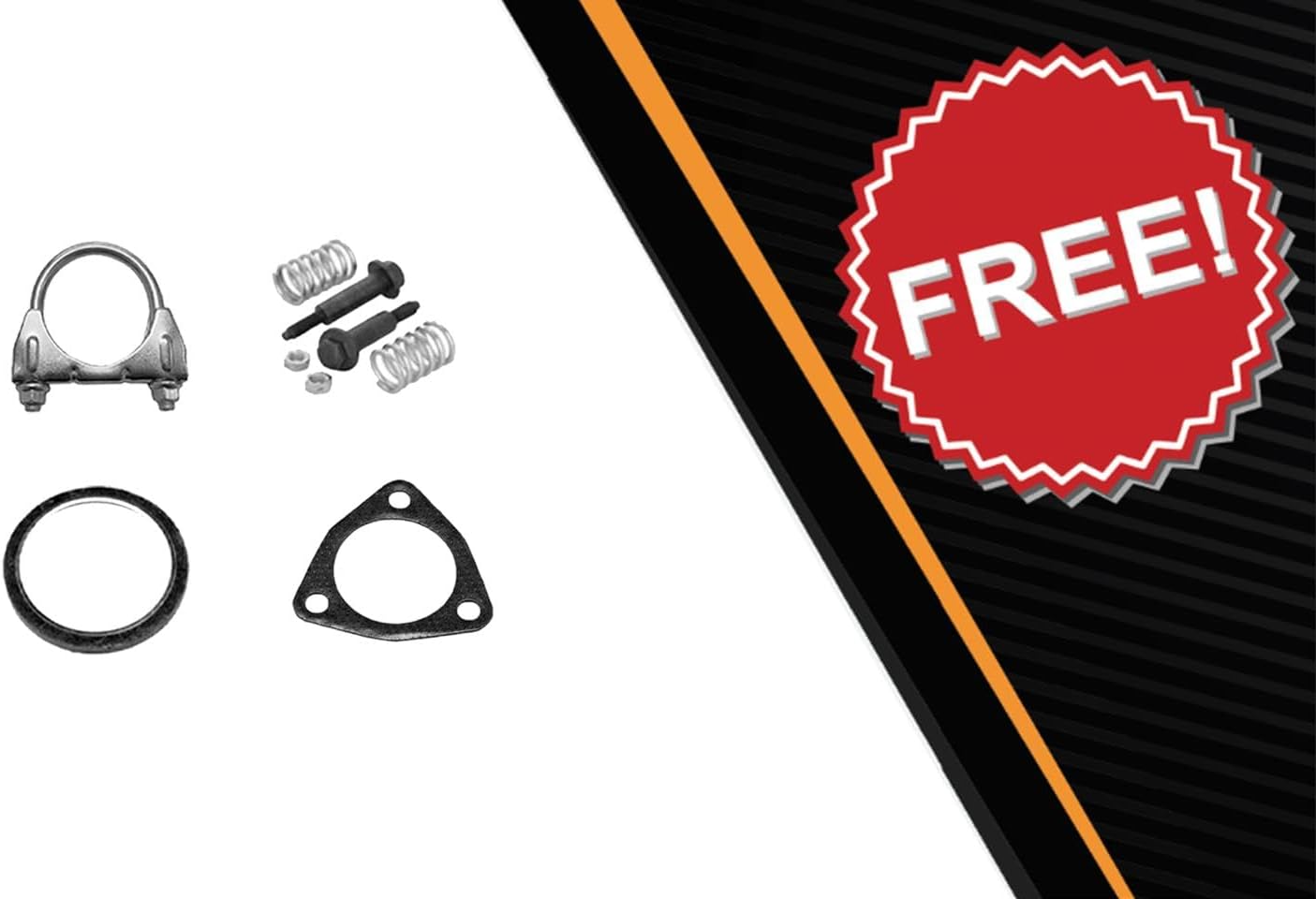 Exhaust Resonator Pipe & Muffler Exhaust Kit Compatible for 2010-2011 Honda CR-V 2.4L | Stainless Steel | Northeastern Exhaust | Free Gaskets, Clamp and Spring Bolt kit Included | Direct-Fit