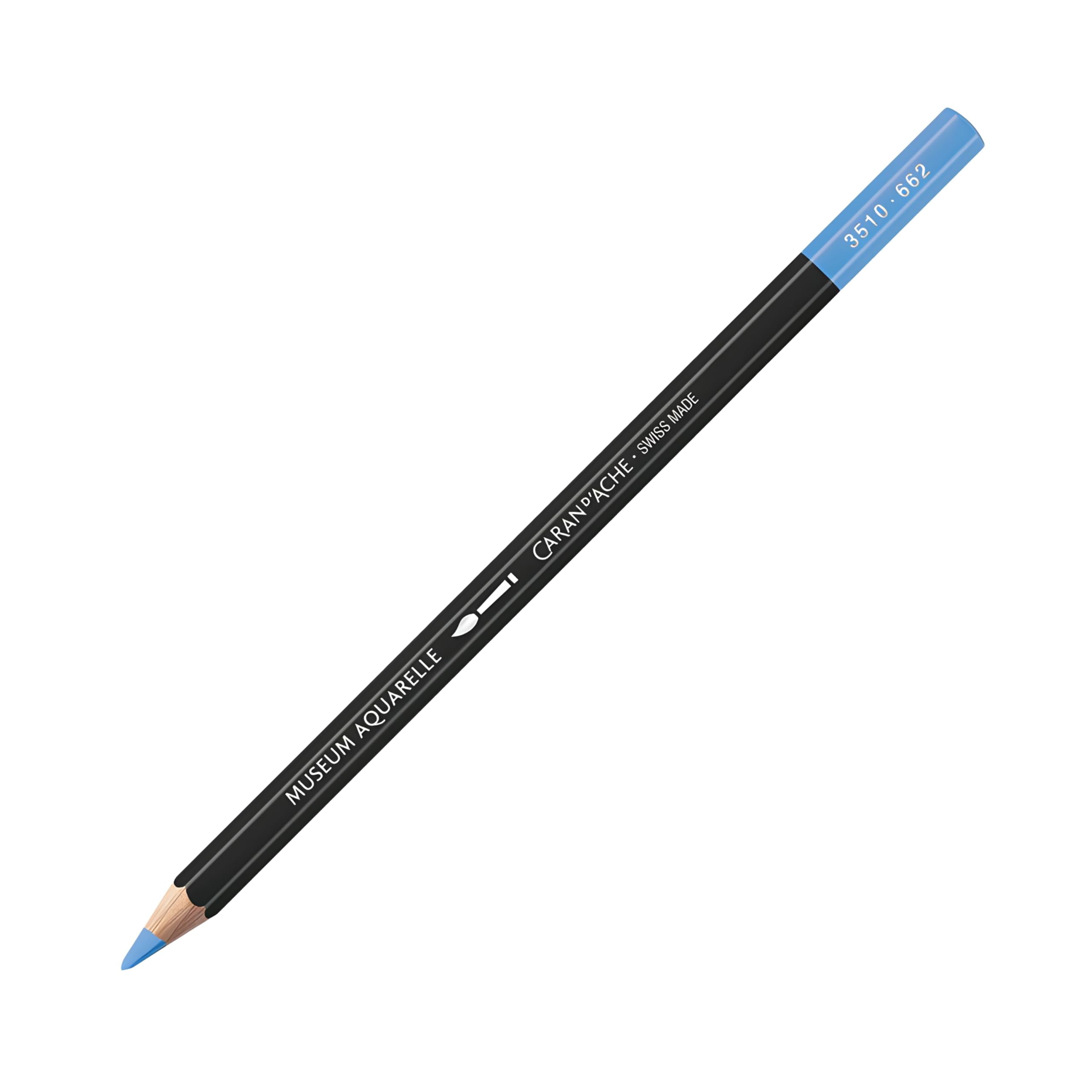 Caran d'Ache : Museum Aquarelle Pencil : Genuine Cobalt Blue