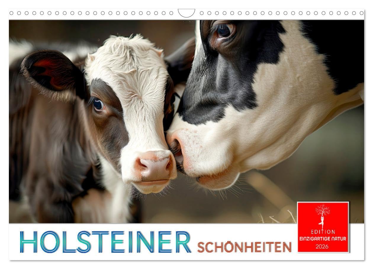 Holstein beauties UK-Version (Wall Calendar 2026 DIN A3 Landscape), CALVENDO 12 Month Wall Calendar — image 1