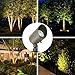Lumina Lighting® 4W Landscape lighting 12V Landscape Lights Low Voltage Landscape Spotlights Warm White Waterproof Outdoor Replaceable LED Bulb for Garden, Lawn, Porch, Patio and Yard (Bronze, 6-Pack)