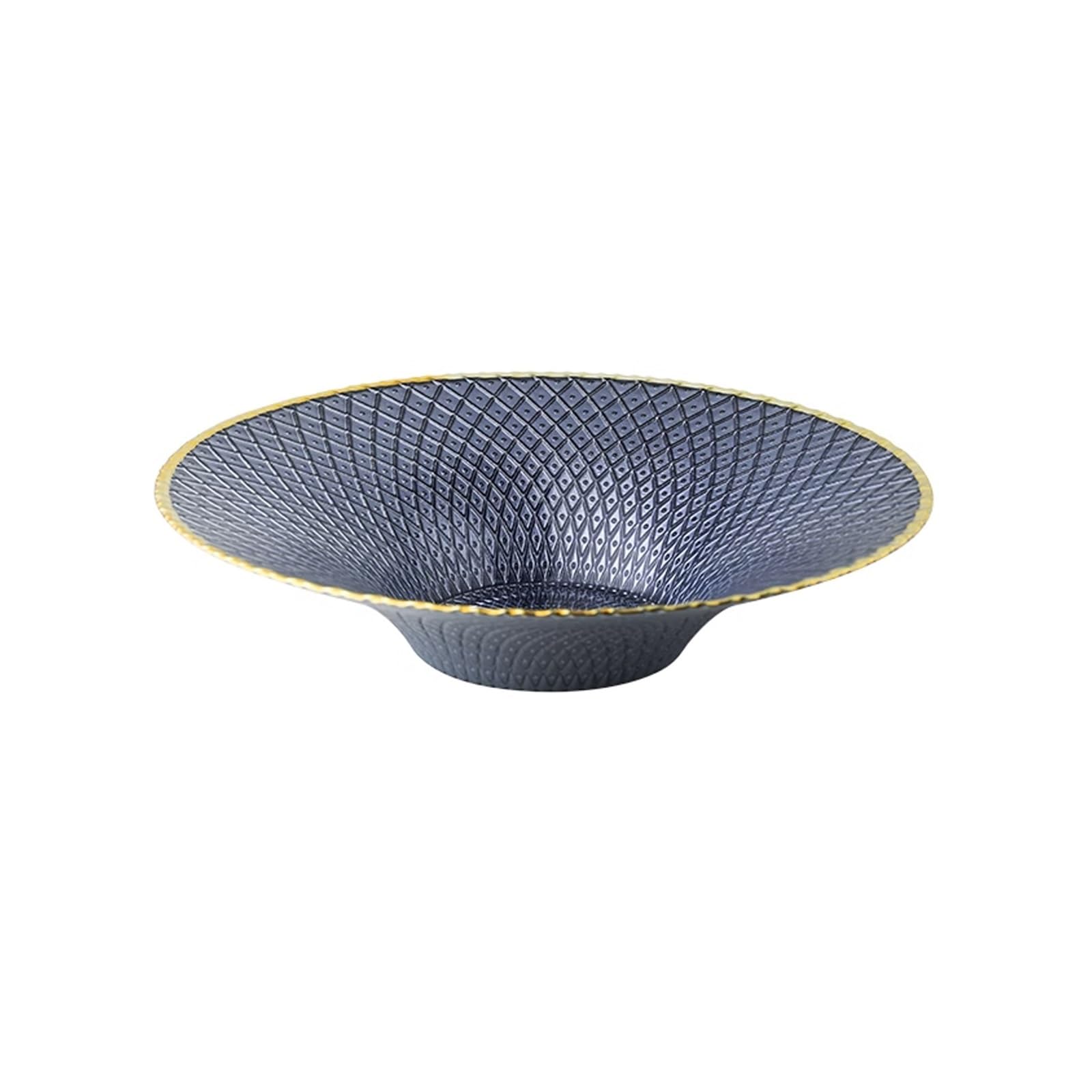 Ornements décoratifs plateau de service en verre bleu pour cadeau idéal - 8