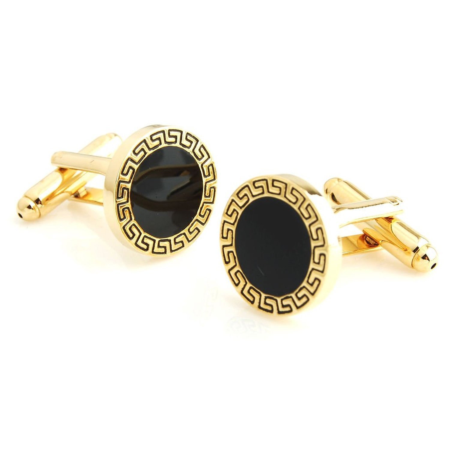 Peluche Black Enamel Cufflinks for Men (B07DG1KWQP) Amazon Price History, Amazon Price Tracker