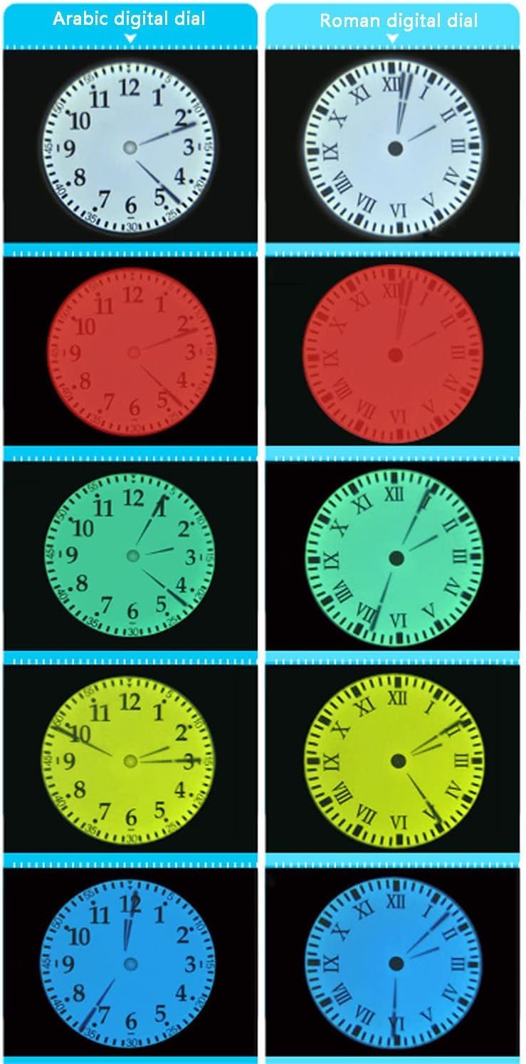 Orologio con proiezione, Orologio con proiettore ruotabile di 180°, Luminosità Regolabile per Schermo e proiezione, Sveglia per Camera da Letto, Passa Facilmente tra quadranti con Numeri Rom