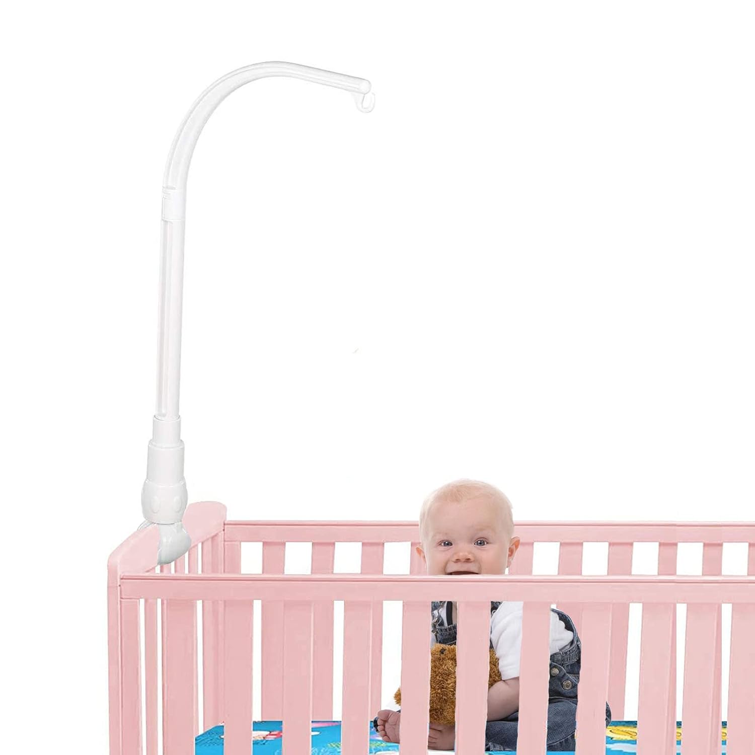 Baby Mobile Halterung Aus Holz - Bodenstehend Für Bett & Wickeltisch