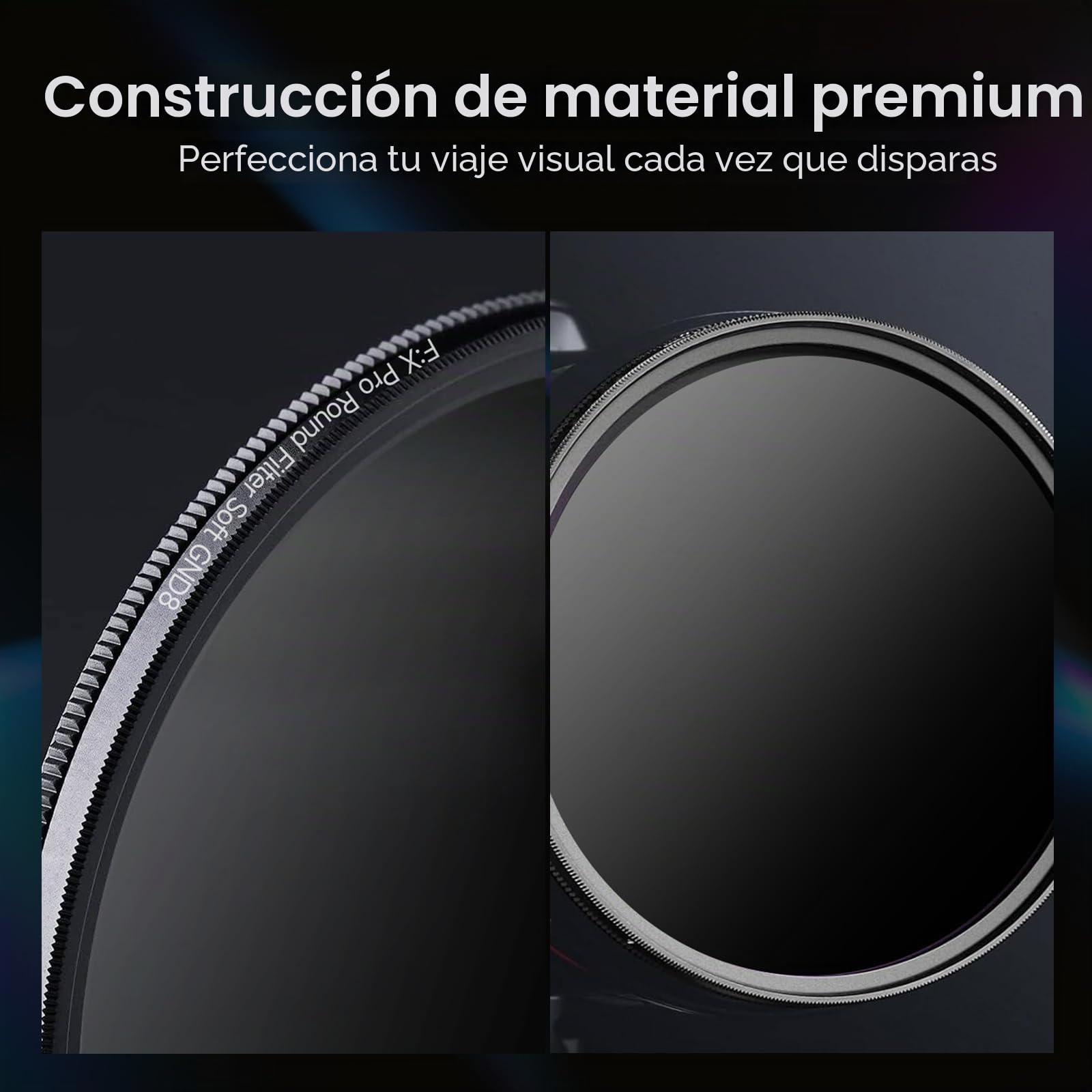Rollei F:X Pro - Filtro Redondo de Degradado Gris Soft GND 8 con Anillo Giratorio para Ajustar el Degradado a lo Largo del Eje de rotación, Ideal para fotografía de paisajes y Arquitectura (67 mm)