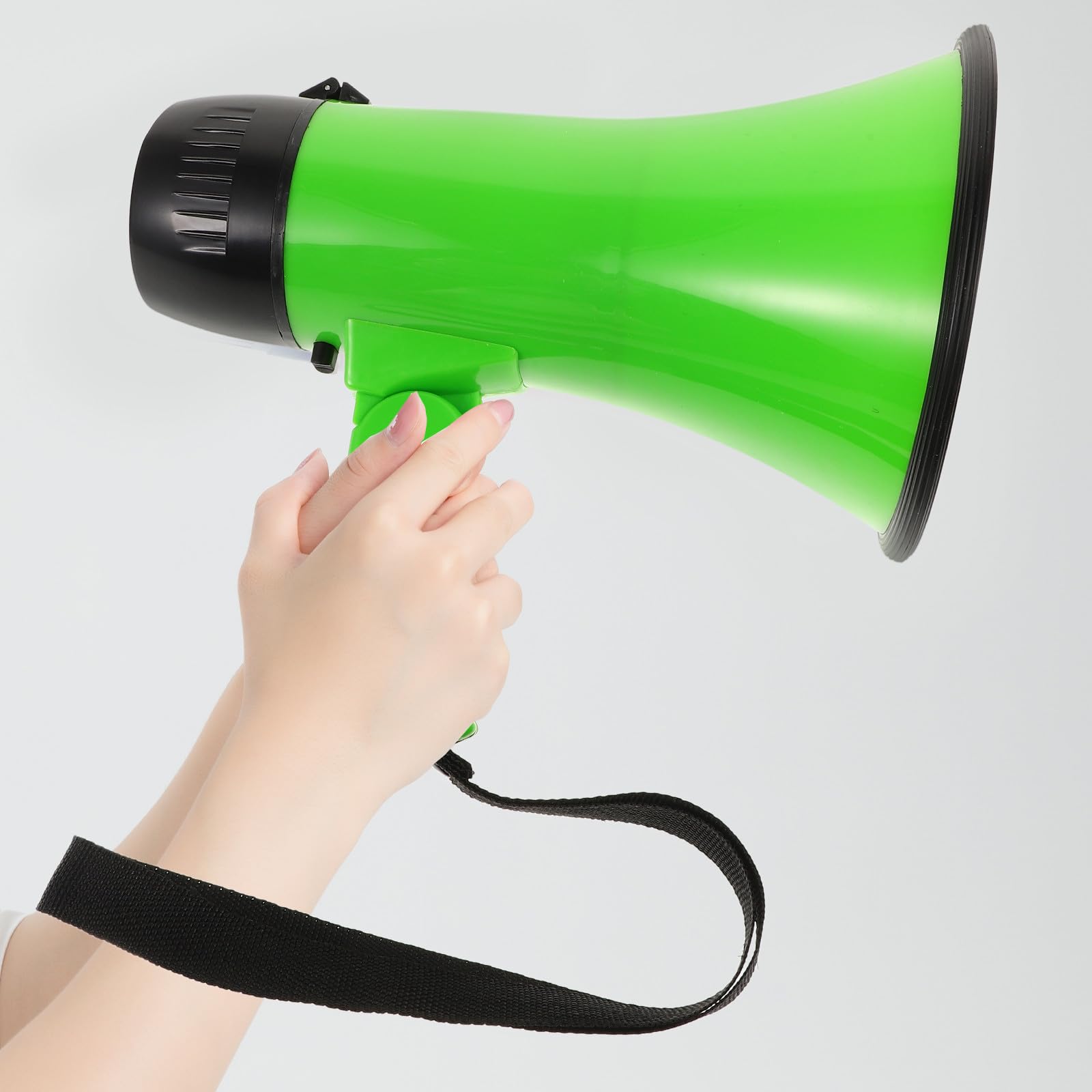 POPETPOP Megáfono Portátil Altavoz de Mano con Asa de 25w con Grabación de 240 Segundos y Material Abs Audio Claro para Eventos al Aire Libre y Animación Deportiva