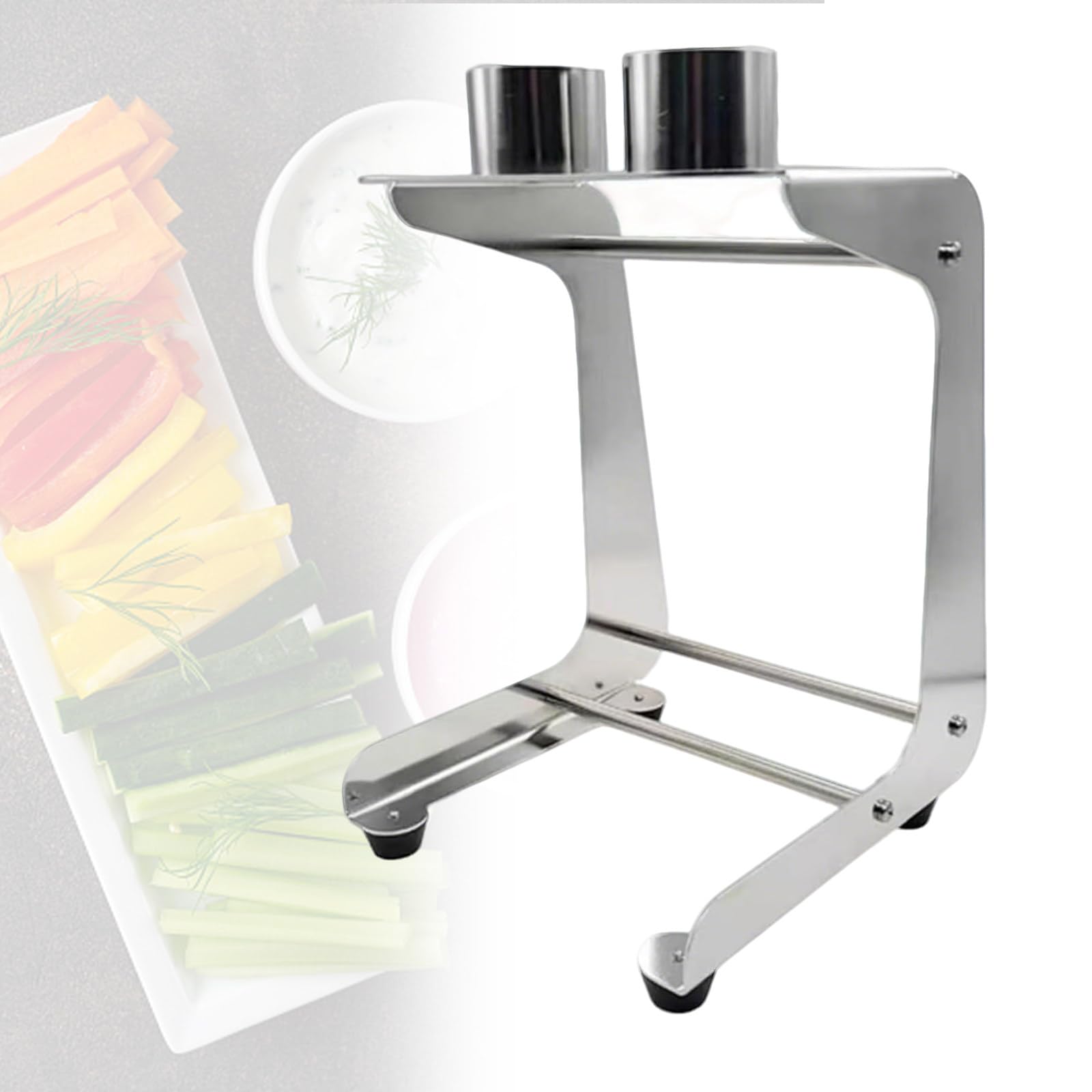 XUFWANYE Manual Cucumber Cutter, Handy Carrot Stick Cutter Tool with 2 Blades, ≤1.96" Cutting Diameter, Smooth and Neat Cut Surface, for Sushi Restaurants, Canteens, Vegetable Processing 8Cut+16Cut