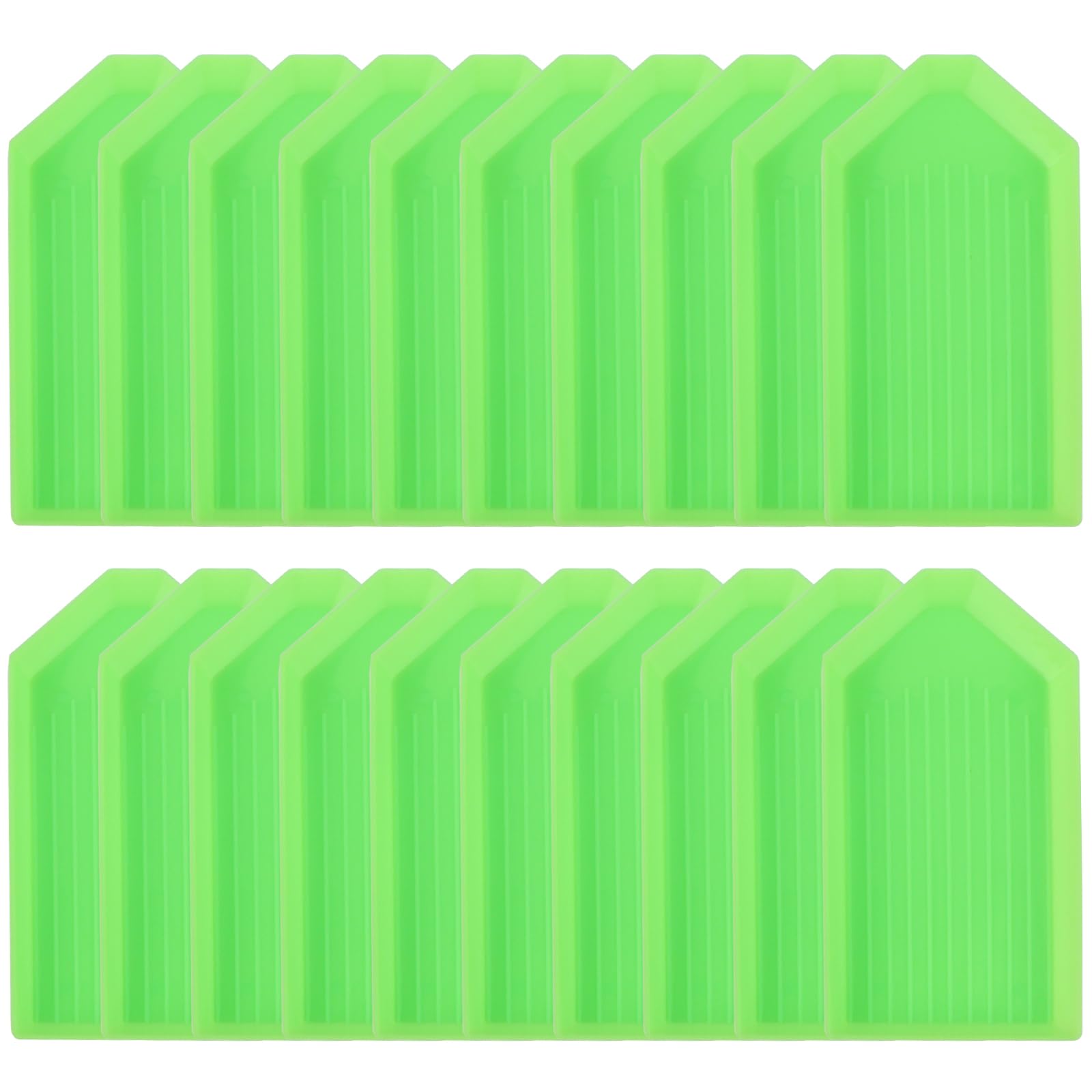 20 Pack Green Diamond Painting Trays – Diamond Art Tool Accessories for 5D DIY Diamond Painting Kits-image-19