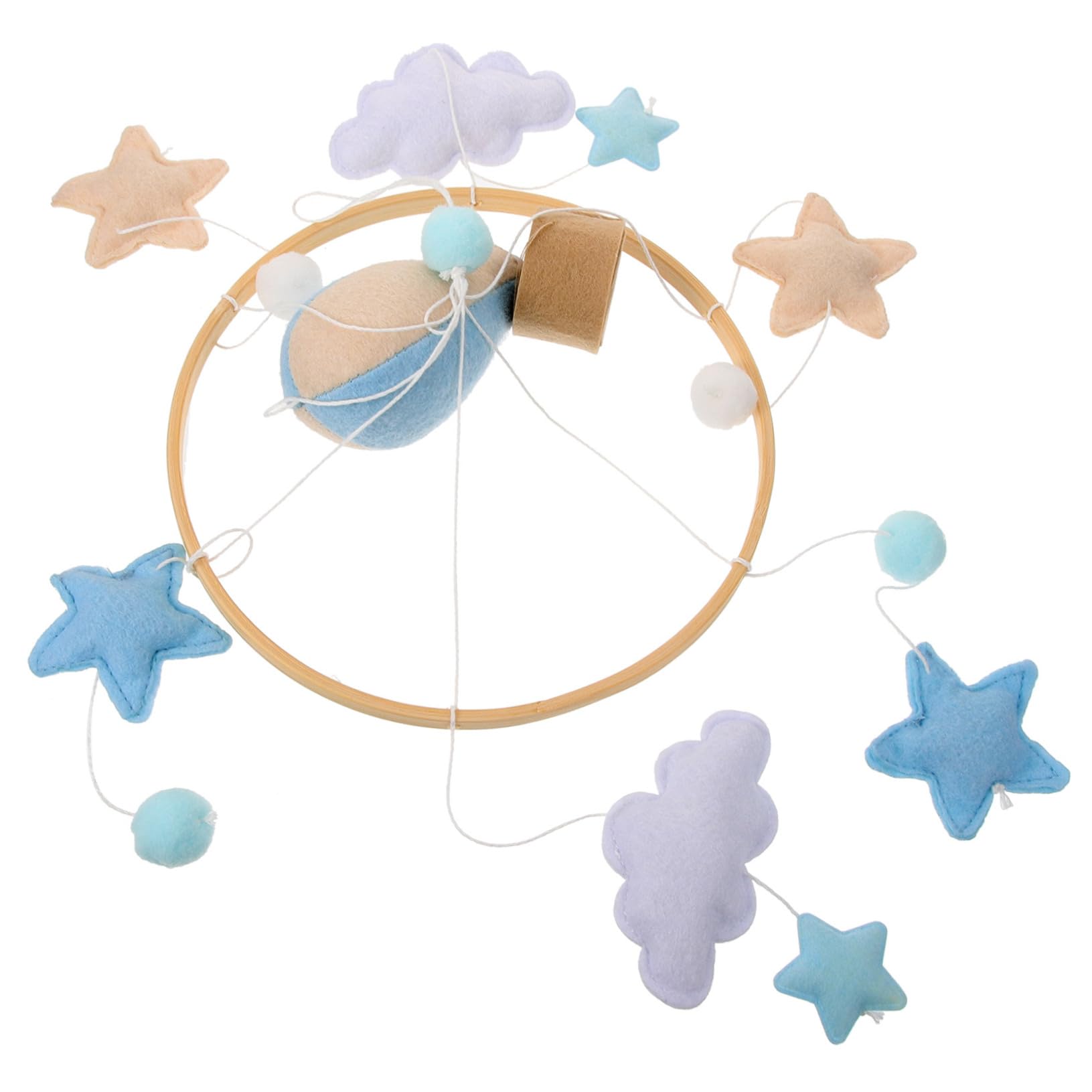 SUPVOX Cute Decoration Crib Mobile Pendant Felt Balls Hanging Ornament for Boys and Girls