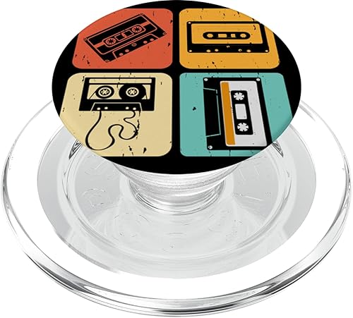 Miniatura 7 de Cinta de cassette Music 70s, 80s 90s Retro Playlist PopSockets PopWallet para MagSafe