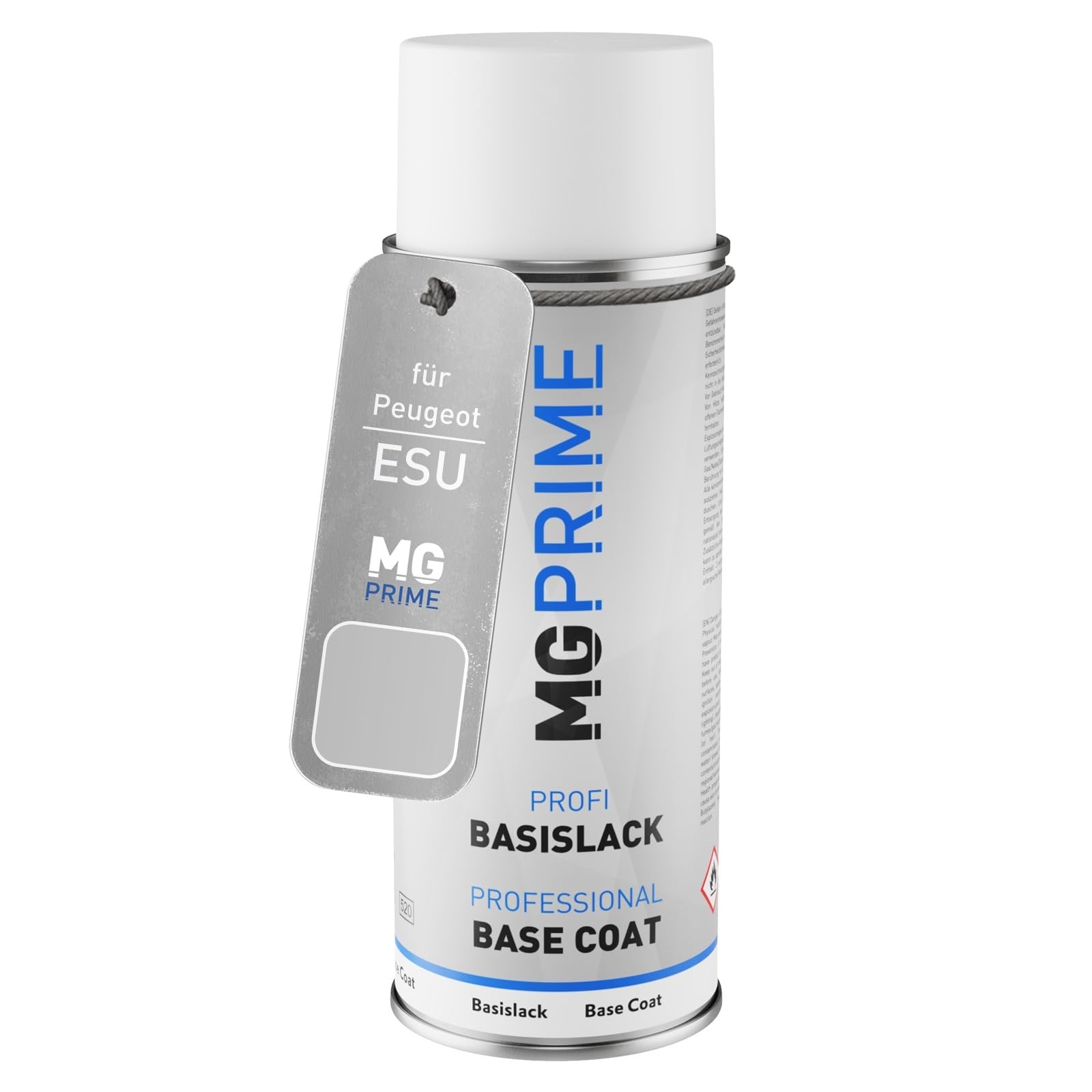 MG PRIME Car paint Spray can for Peugeot ESU Blanc Okenite Nacre Metallic Base coat spray can 400ml