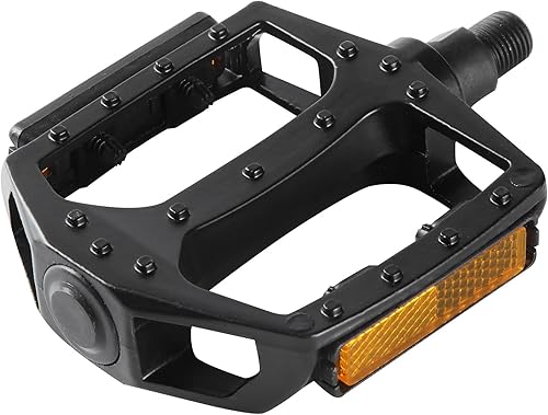 Miniatura 2 de CDWEFHR Pedales de bicicleta de montaña para adultos, pedal de plataforma de bicicleta de aleación duradera de 916", tiras refectivas, MTB