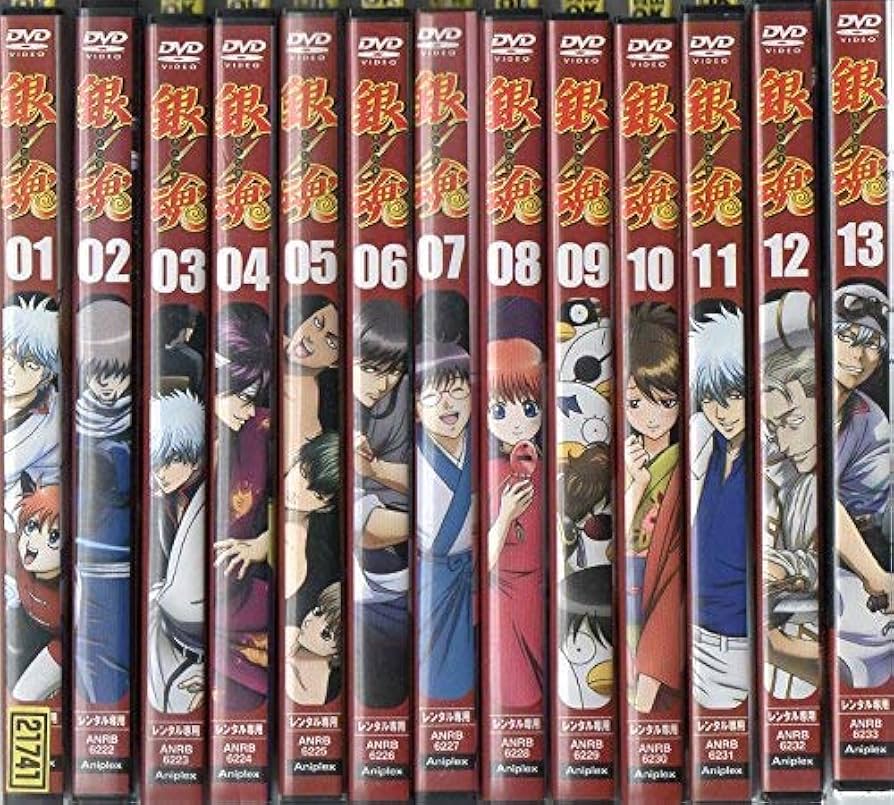 銀魂DVD 大量セット（6期分+劇場版） Amazon.co.jp: 銀魂' [レンタル落ち] 全13巻セット [マーケット