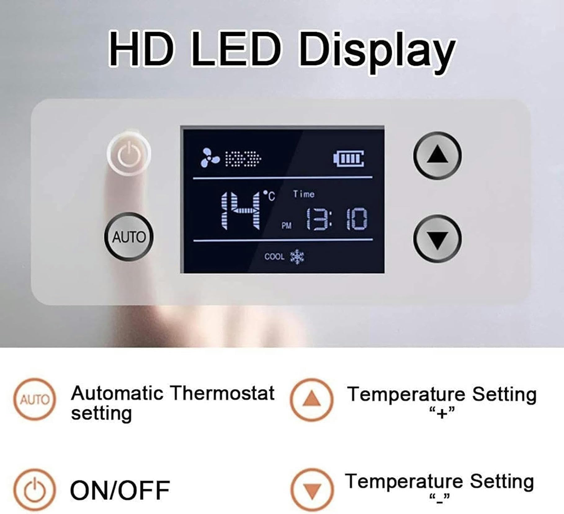 Estuche enfriador de insulina con USB, mini refrigerador de temperatura constante para medicamentos, refrigerador pequeño para automóvil, batería de 10200 mAh y bolsa de almacenamiento, pantalla LED