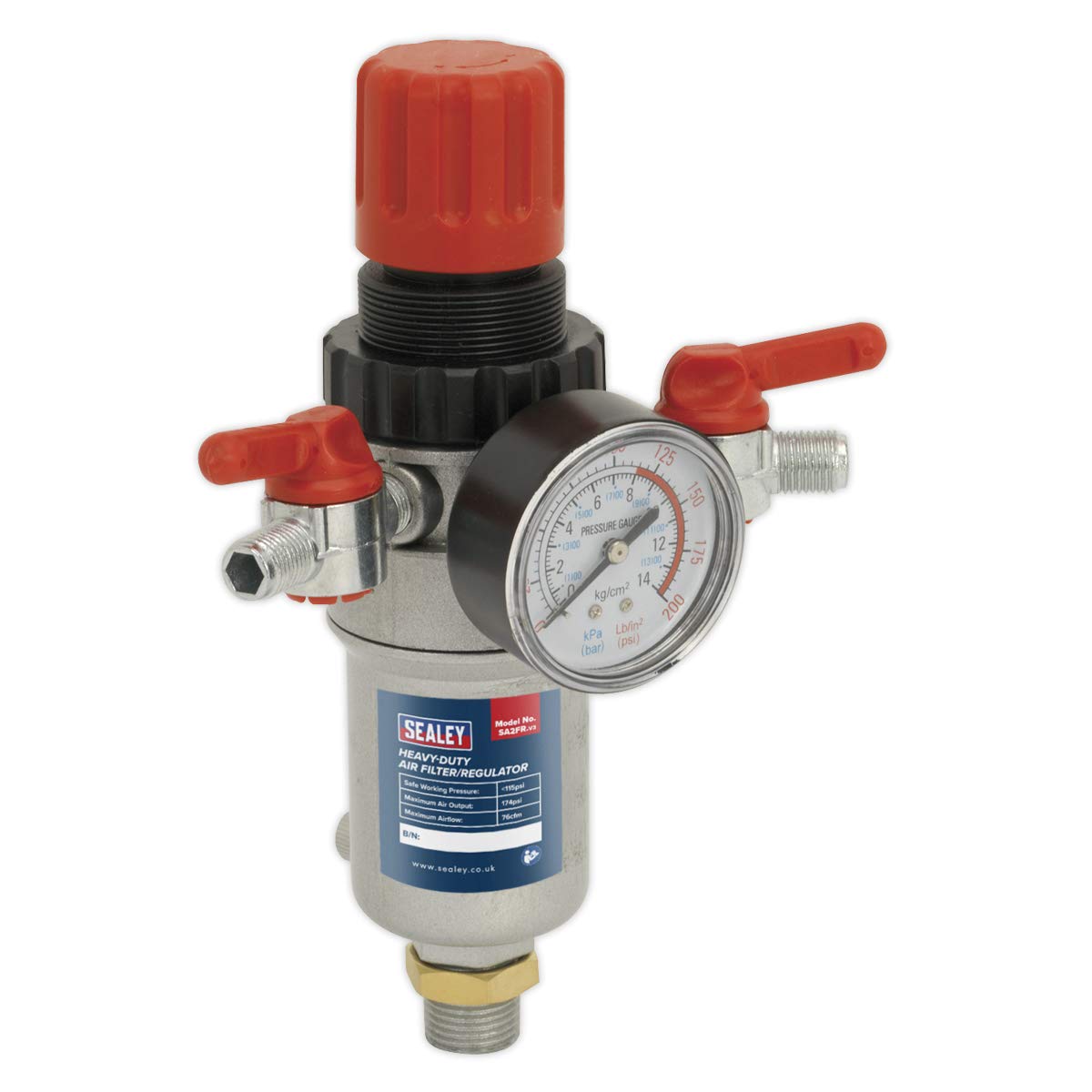 Sealey Sa2Fr Air Filter/Regulator Heavy-Duty