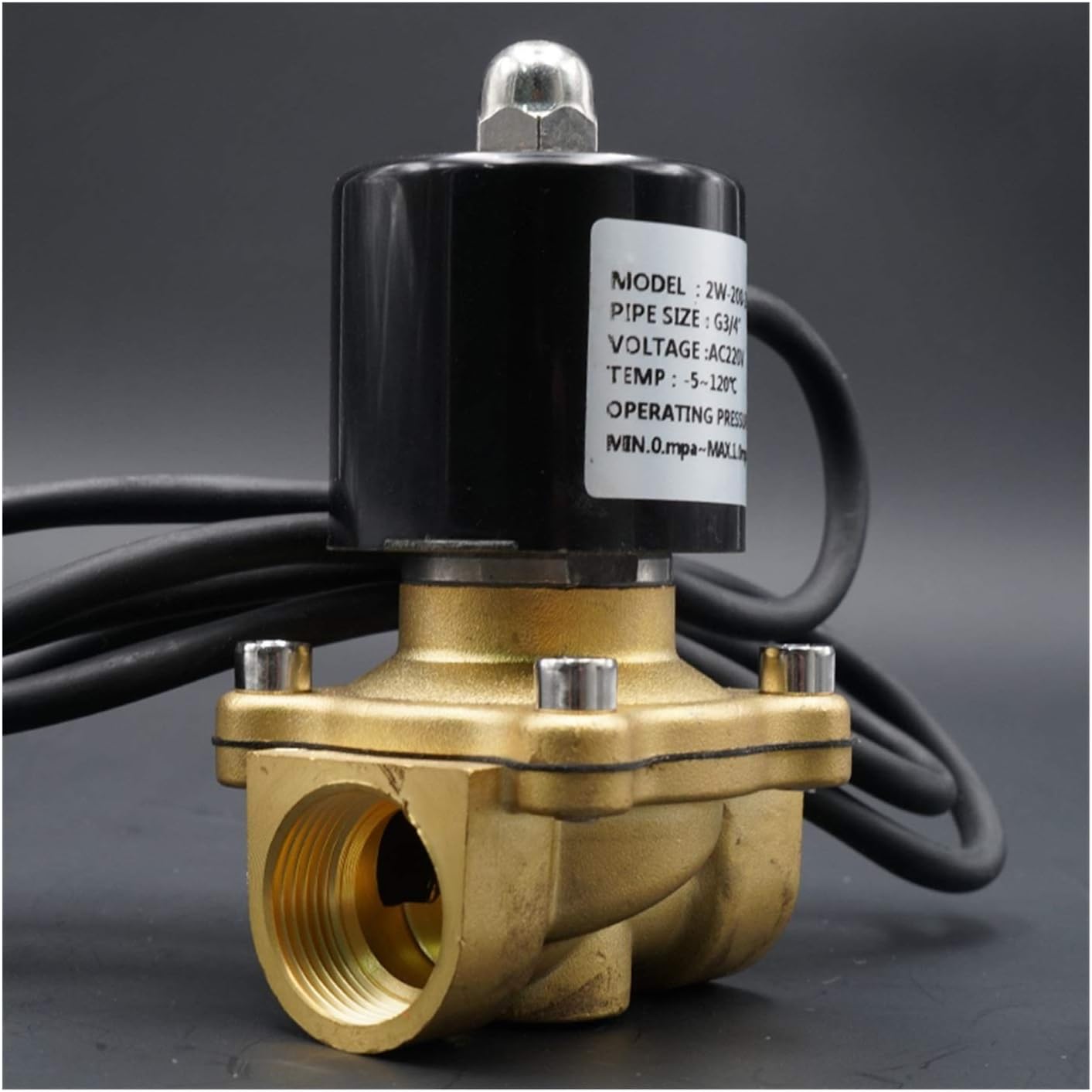 Waterproof Solenoid Valve Water Valve 1/2 3/4 1 2 Inch Normally Closed IP68 Fountain Underwater