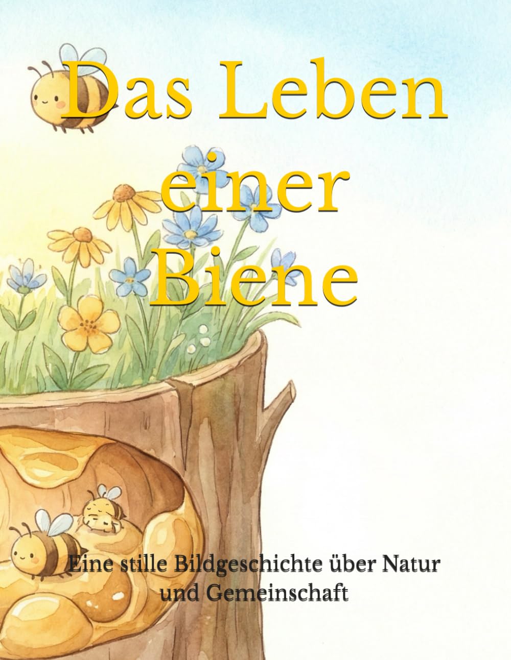 Das Leben einer Biene: Eine stille Bildgeschichte über Natur und Gemeinschaft (Wie Bienen leben und aufwachsen)
