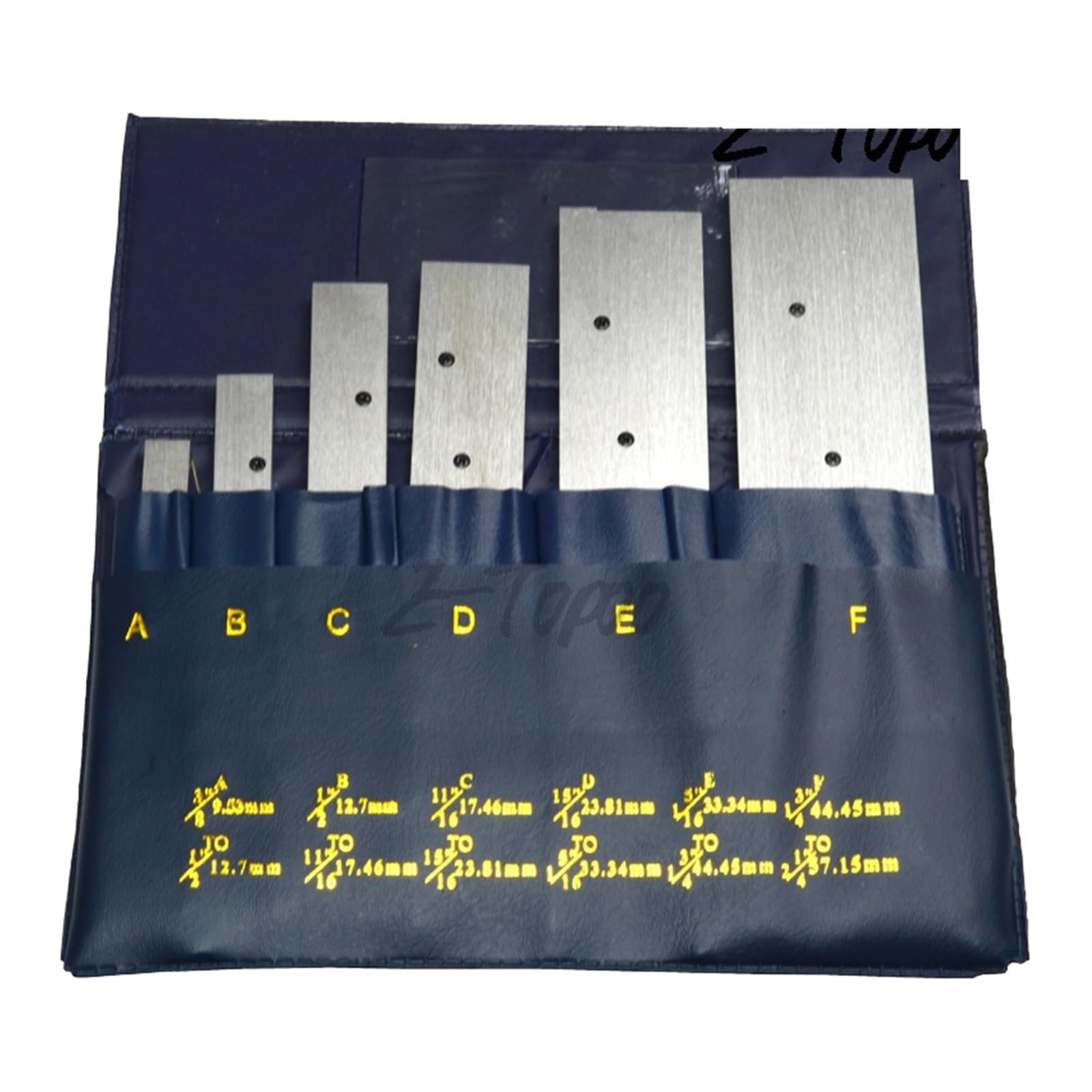 Spessimetri, 6 pezzi da 3/8 a 2-1/4 pollici set di blocchi paralleli regolabili in acciaio di precisione strumenti di misurazione del tornio
