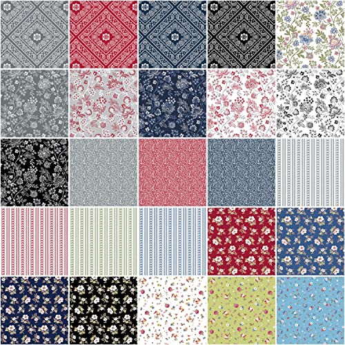 Benartex Fabrics Bandana Medley Martha Campbell Pullen Ten Inch Squares #TOP1