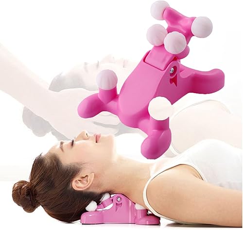 songfir 6 grandes Acupoint - Masajeador cervical para el cuidado de la vértebra cervical, bola de masaje de silicona, dispositivo de punto de