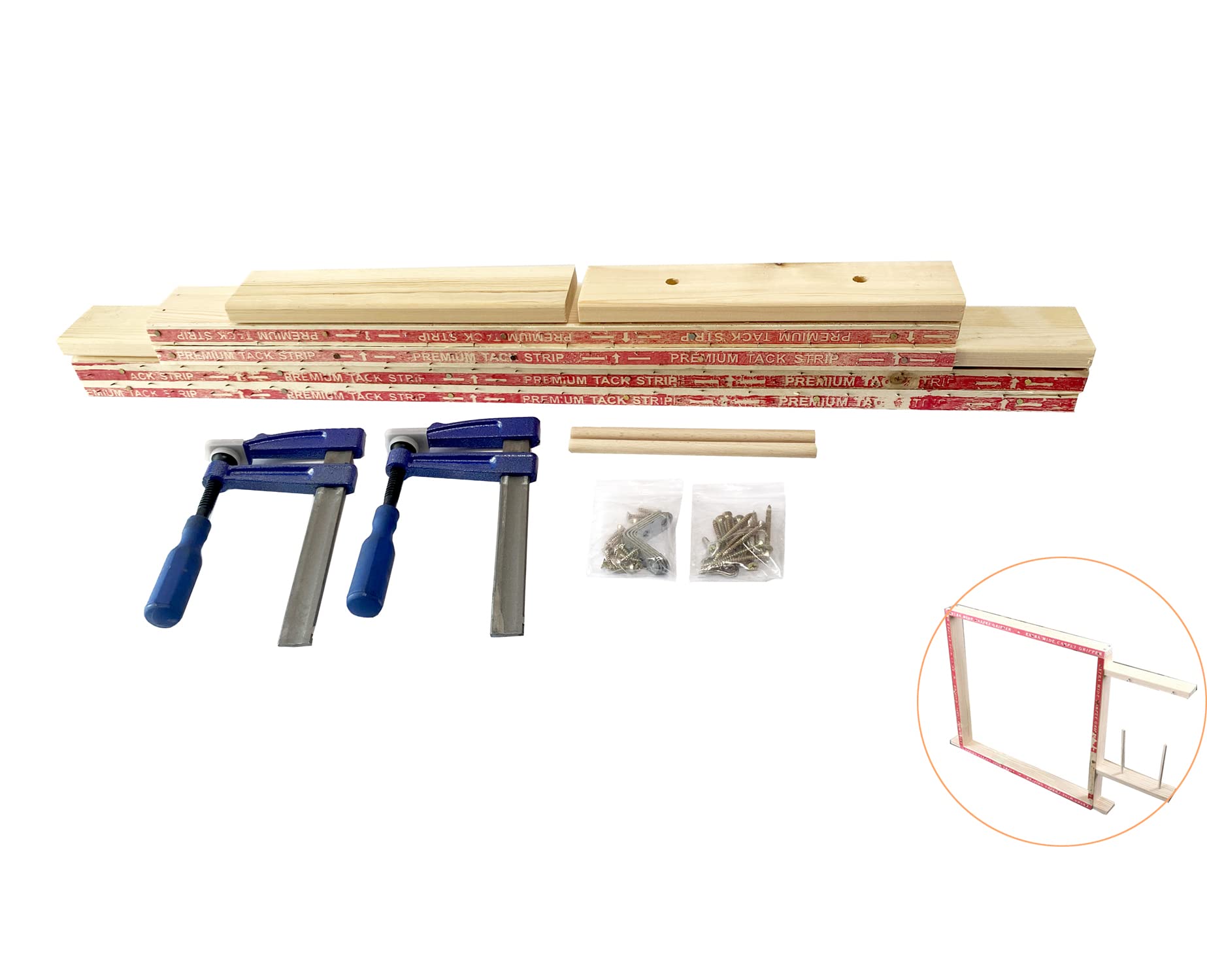 セット！タフティングガンと木枠 木枠付きスターターセット（糸あり） | tufting shop KEKE