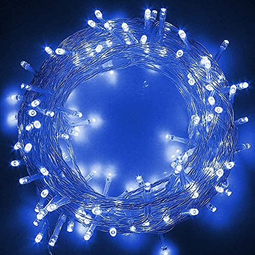 Image of URM Enterprises 12 LED Pixel String Light 40 feet Diwali, Blue Color Light Christmas Home Decoration.Heavy Duty Copper Led Pixel String Light .Its not Low Quality Rice String (Blue)-Pack 1