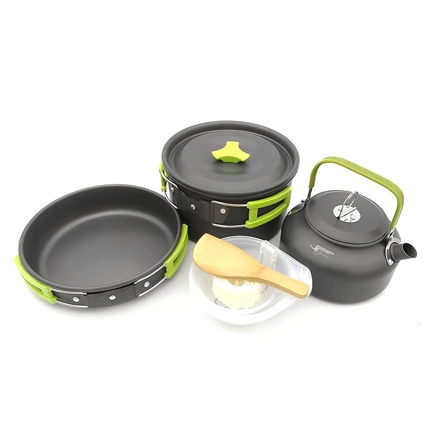 【大値下げ】キャンプ用調理器具セット 調理器具 調理鍋 やかん アウトドア Amazon | クッカーセット キャンプクッカー ケトル キャンプ鍋