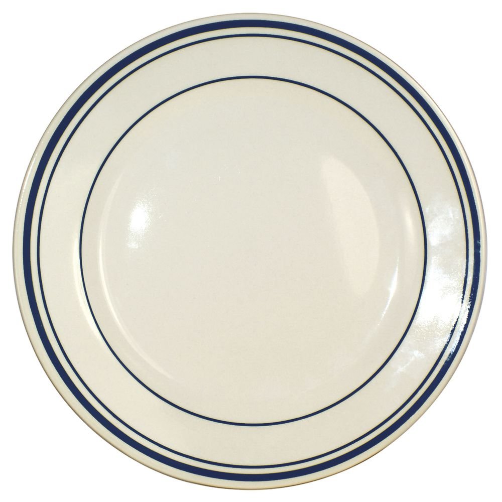 Catania Warm White Stoneware Dinner Plate - 9 3/4" Dia by INTERNATIONAL TABLEWARE – Large, Stoneware, Warm White, Pack of 24, Model CT-9