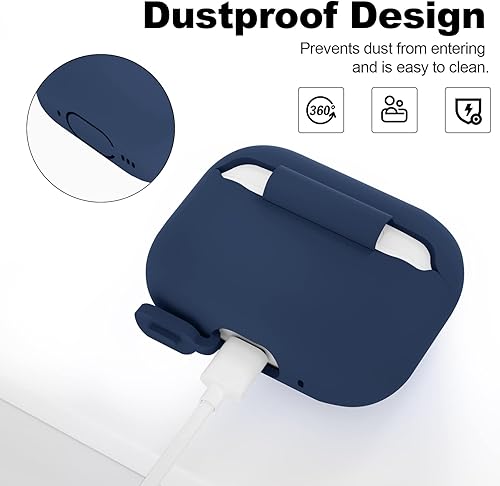 Miniatura 5 de ATUAT Funda para AirPods Pro de 2 generación (2022), accesorios de protección de silicona suave para hombres, mujeres, niños y niñas, para Apple