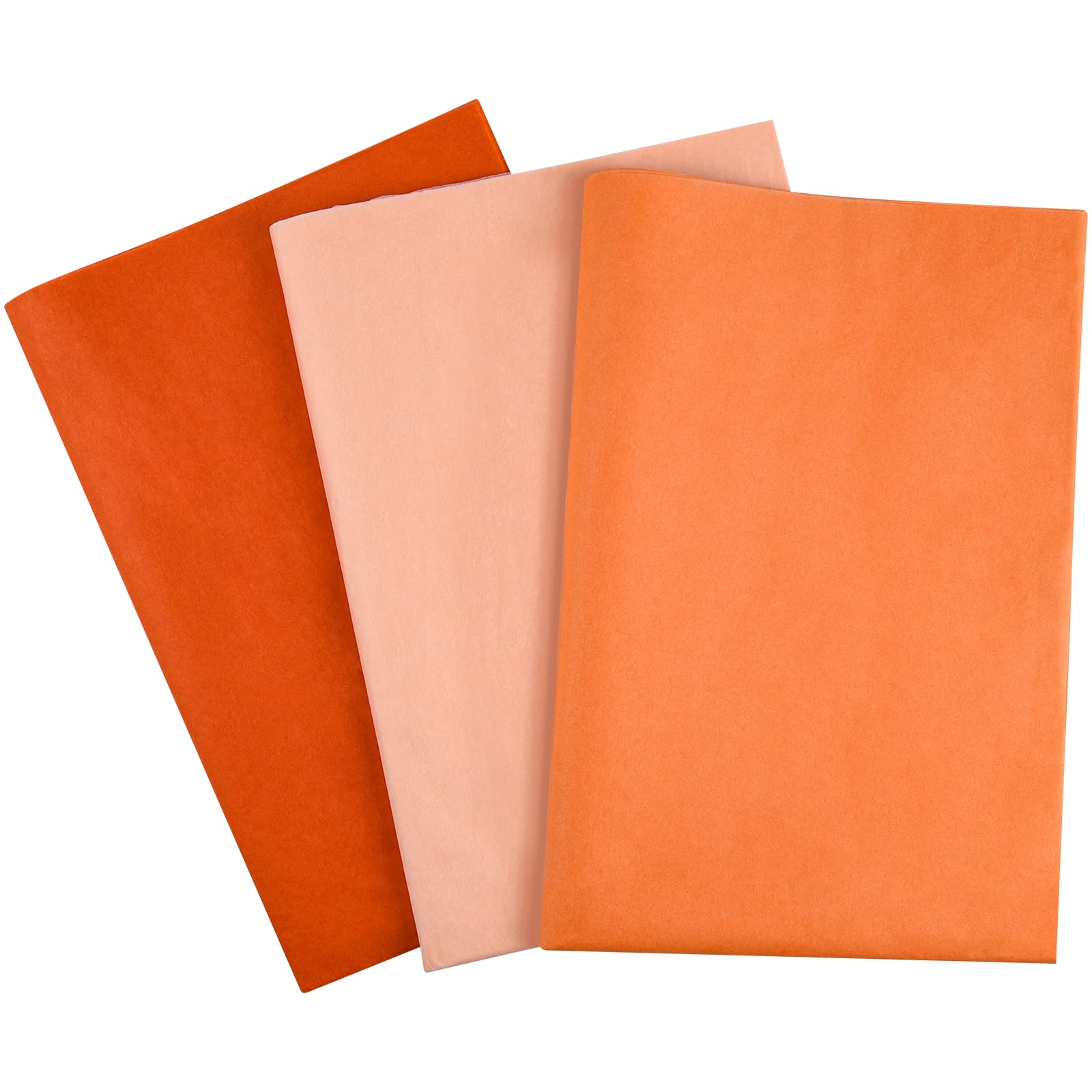 PLULON 90 Sheets Orange Tissue Paper Bulks, Gift Wrap Tissue Paper Sheets for Packaging Birthday Gift Wrapping Paper Birthday Wedding Holiday Paper Flower