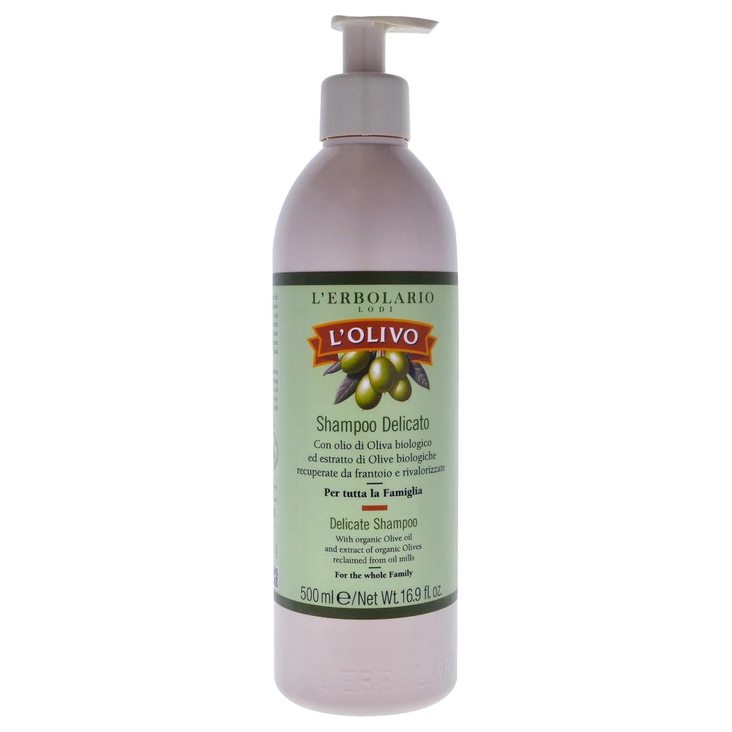 Lerbolario LOlivo Delicate Shampoo for Unisex - 16.9 oz Shampoo
