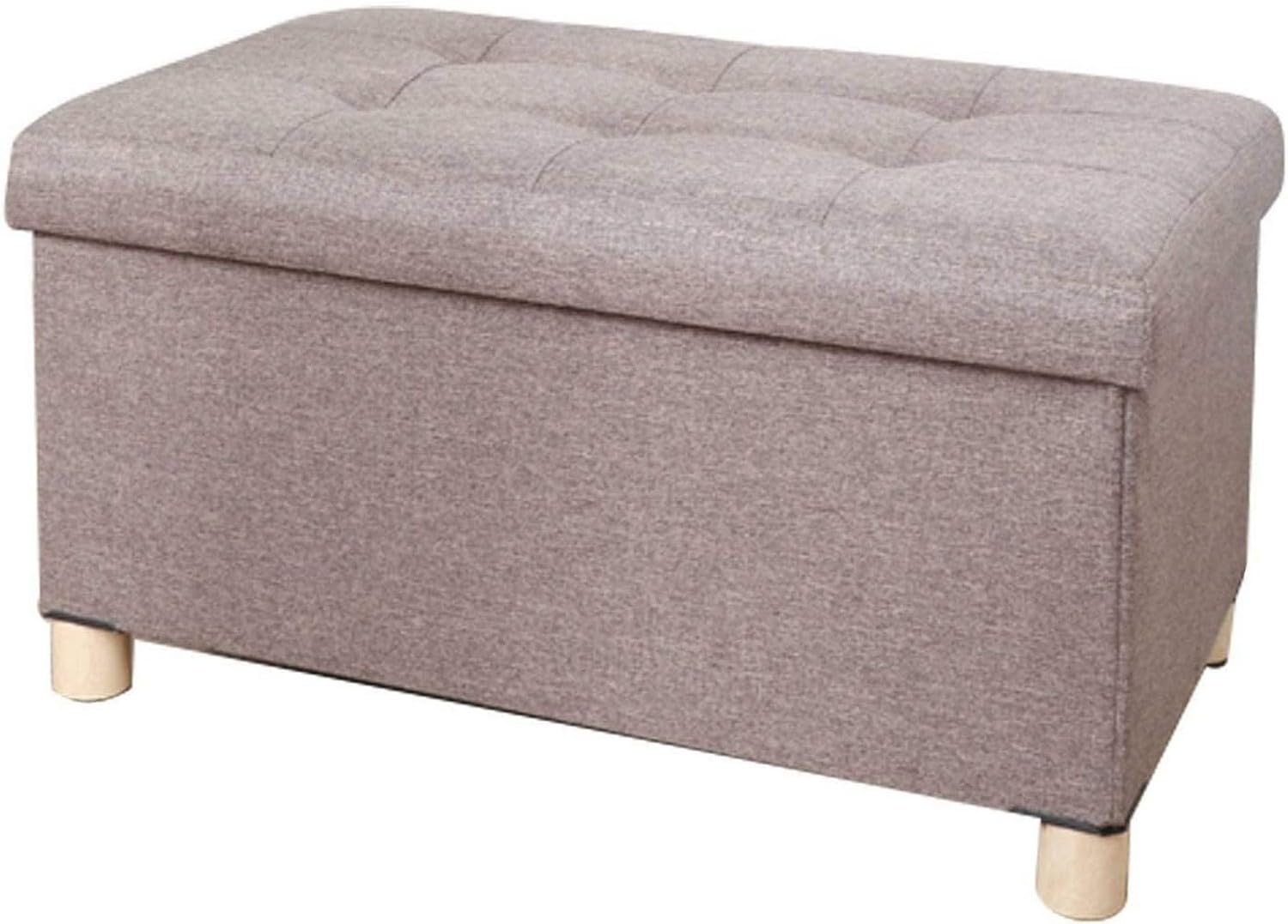 Podnóżek Podnóżek Składany Schowek Podnóżek Domowy Podnóżek Sofa Stołek Nadaje Się Do Salonu Sypialni Patio-60X38X34Cm, Brązowy(Brązowy-60x38x34cm)
