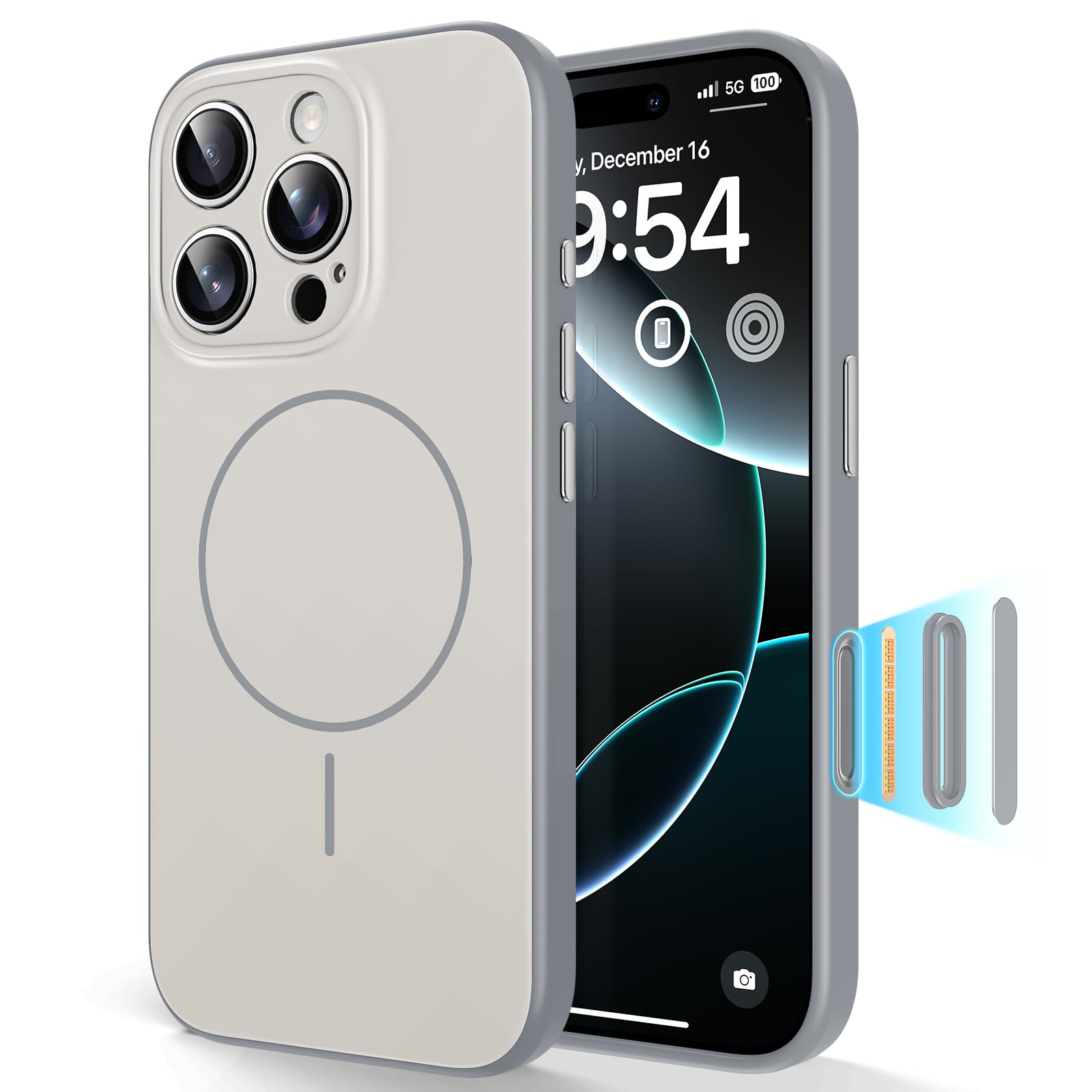 Amazon.com: TAURI for iPhone 16 Pro Max Case, Upgrade Full Camera