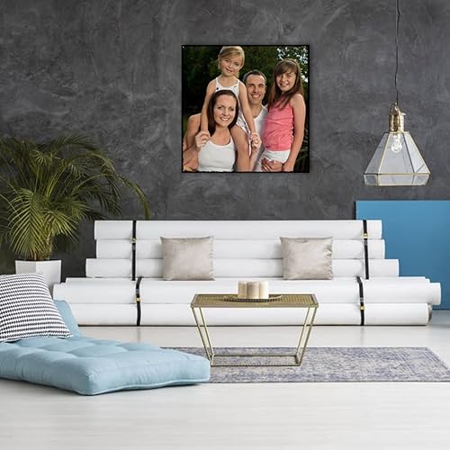 Miniatura 4 de RMSGOZO Kits de pintura de diamantes de plantas emisoras de luz 5D, kit de arte de cristal redondo con rosas moradas sexy para adultos y niños, para