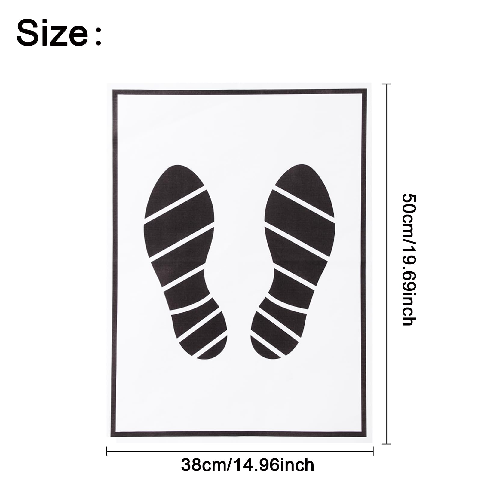 CYDZSW 50Pcs Paper Floor Mats for Cars and Trucks Disposable Clear Car Mat Auto Detailing Dealership Supplies Floor — view 3