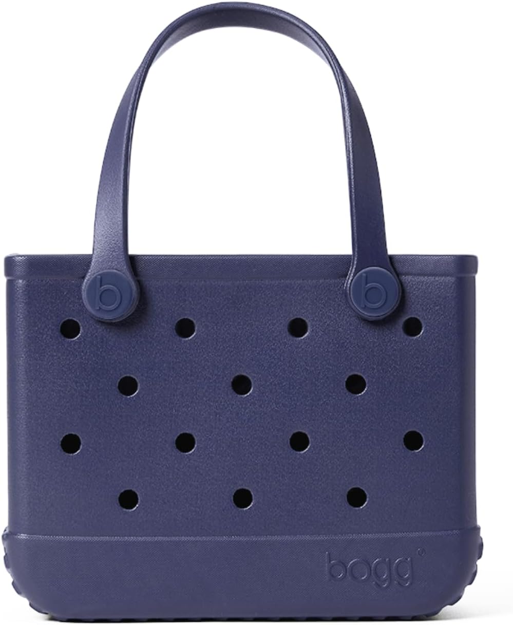 BOGG BAG - Tote for Beach, Pool, Boat, Sports - All Purpose EVA - Tonal Buttons Bitty - Small Are You Azure