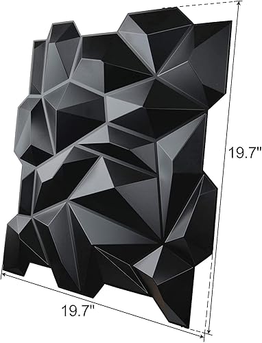 Miniatura 104 de Art3d Paneles para pared 3D para decoración de paredes de interior Rectángulo 3D Blanco,Rectángulo 3D,Negro -,Diamond,Blanco suave,white