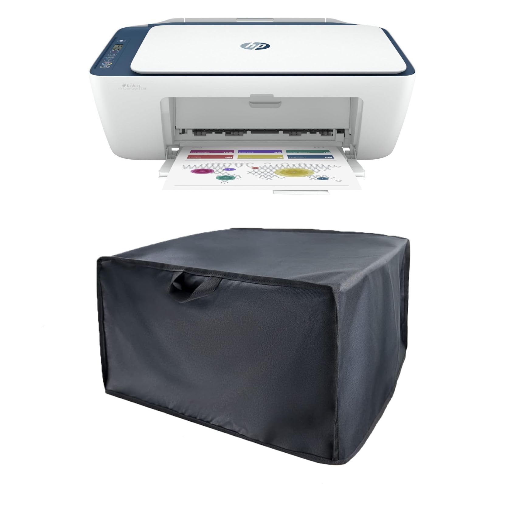 Printer Dust Cover Compatible for Hp Deskjet 2778 / 2878/ 2623 / 2622 / 2138 / 2335,Premium Nylon, Water-Resistant, Durable, Anti-Static Protection for Home & Office Printers (Dorca)- Black (B0DGH3D59F) Amazon Price History, Amazon Price Tracker