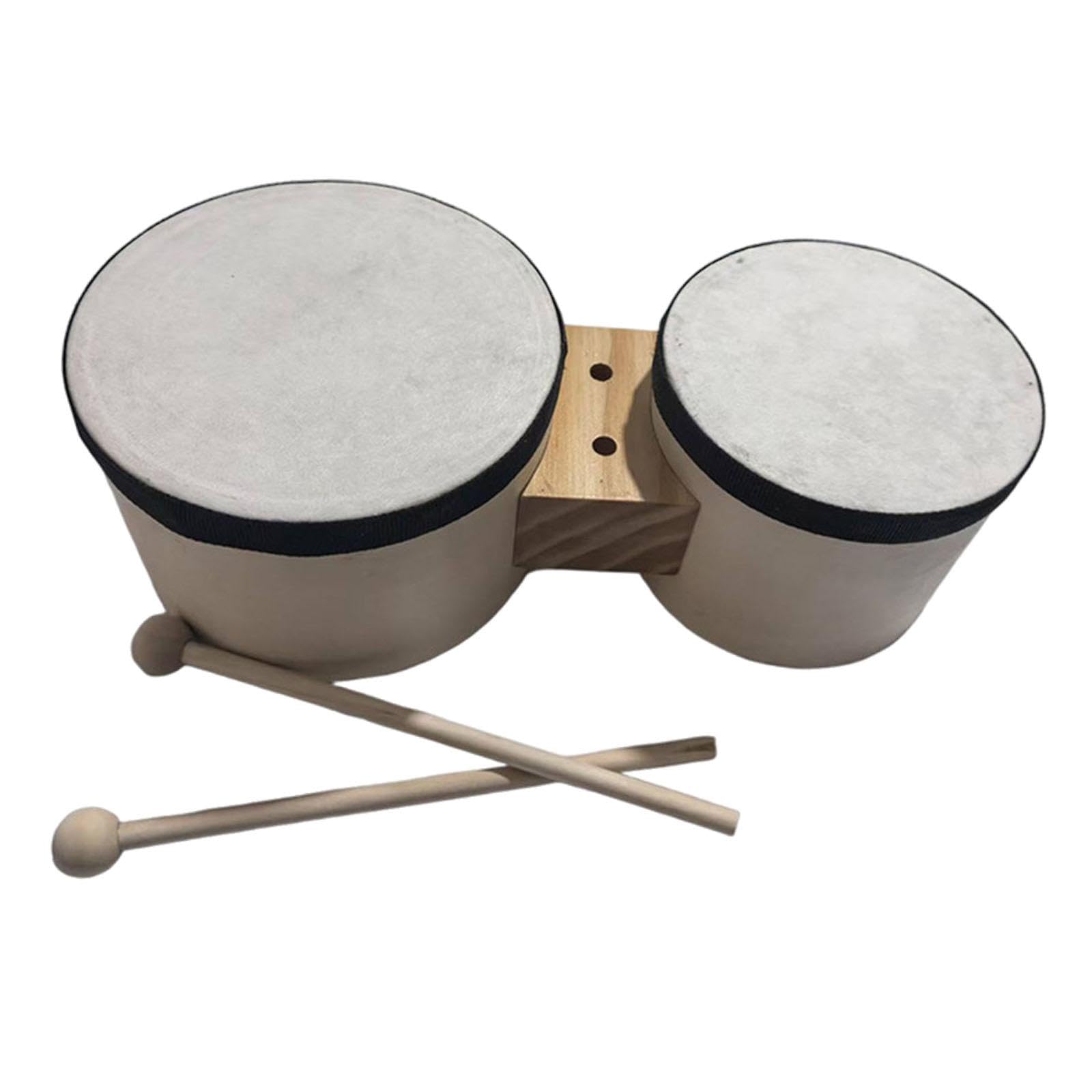 set tamburello a mano per bambini 5"-6", strumento a percussione in legno, ideale per l'educazione prescolare, per performance e accompagnamento musicale, resistente e facile da suonare