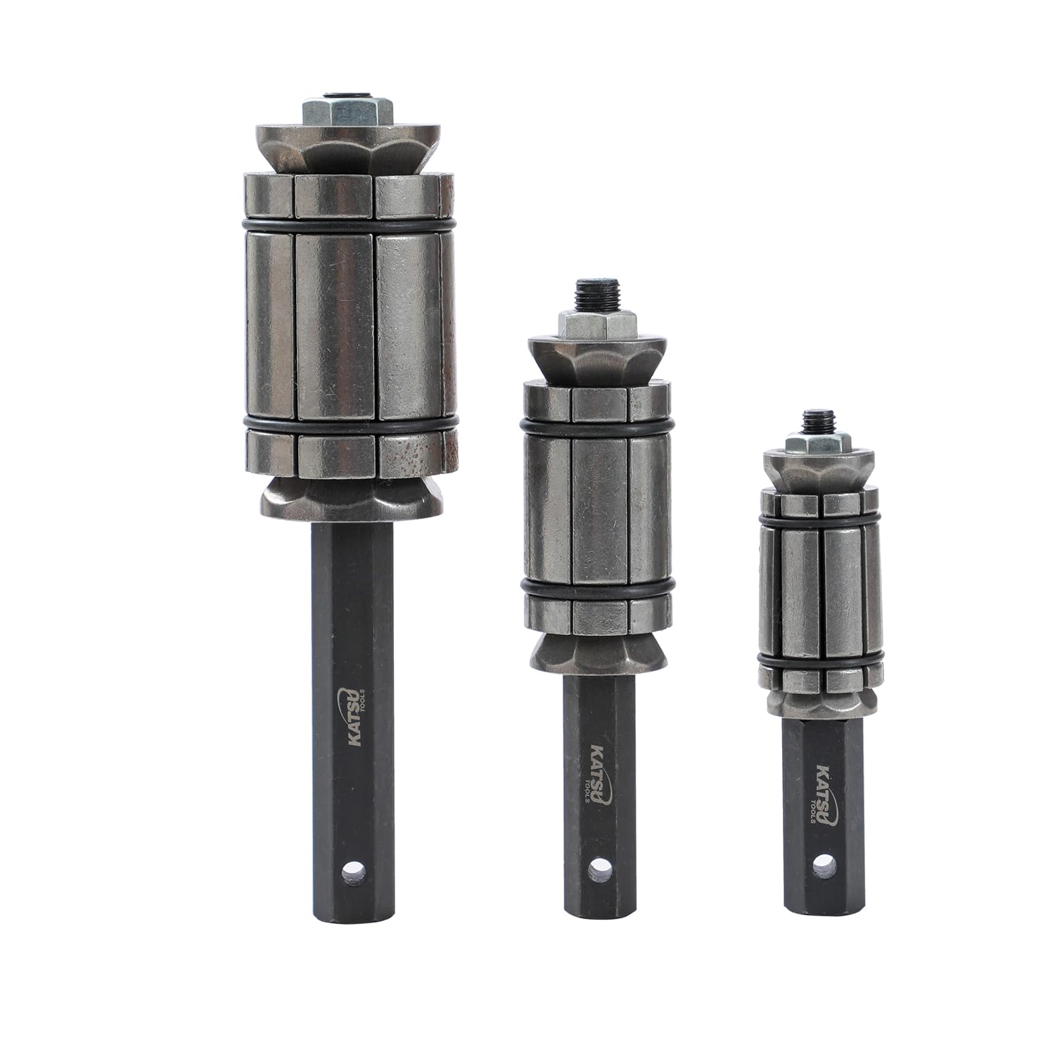 KATSU Tools Set 3 pz espansore tubo scarico – gamma economica, kit universale allargatubi per impianti di scarico, marmitte, camion e veicoli