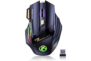 VEGCOO C26 Black Wireless Gaming Mouse with Auto Clicker
