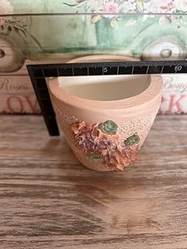 ご購入済　リメイク缶　リメイク鉢　水さし　 おねむなうさぎさんピンクフラワー ご購入済 リメイク缶 リメイク鉢 水さし おねむなうさぎさん