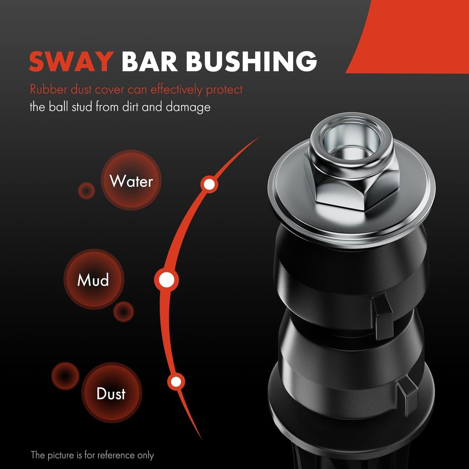 A-Premium Set of 4, Front & Rear Sway Bar Links Kit Stabilizer Bar Links Compatible with Ford Explorer Sport Trac 2001 2002 2003 2004 2005