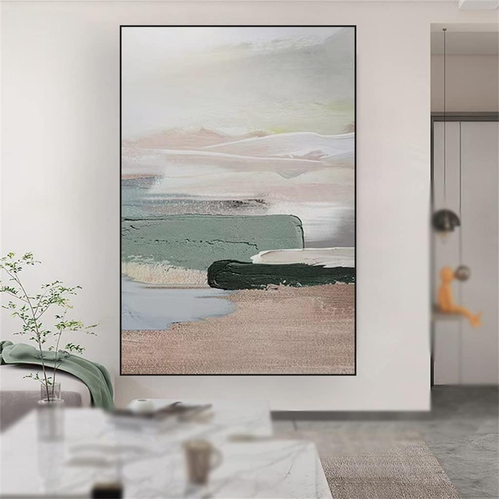 UOHLCX HBJWOV Sandstone Abstract Oil Painting Hanging on The Background Wall of The Living Room Porch Large Decorative Paintings