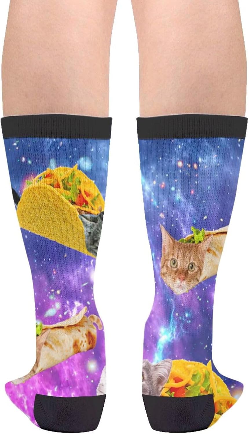 WILL BUDXEG Casual Novelty Funny Crew Socks Fashion Comfortable Men'S And Women'S Crazy Dress Socks